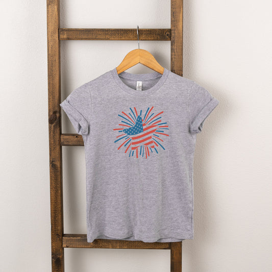 Star Flag Firework | Toddler Short Sleeve Crew Neck