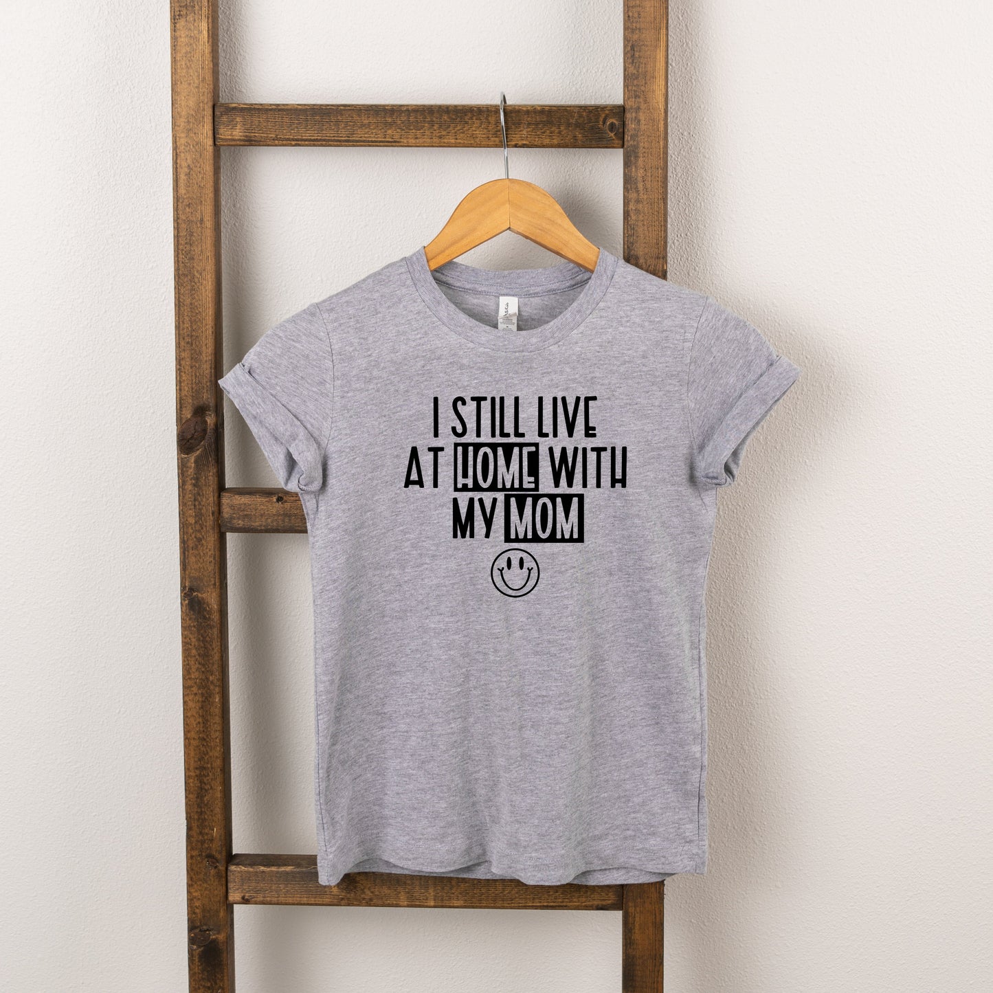 Home With My Mom | Youth Short Sleeve Crew Neck