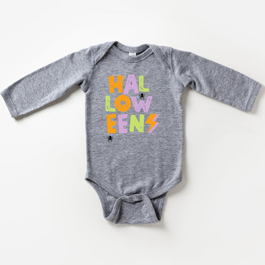 Halloween Lightning Bolt Colorful | Baby Long Sleeve Onesie