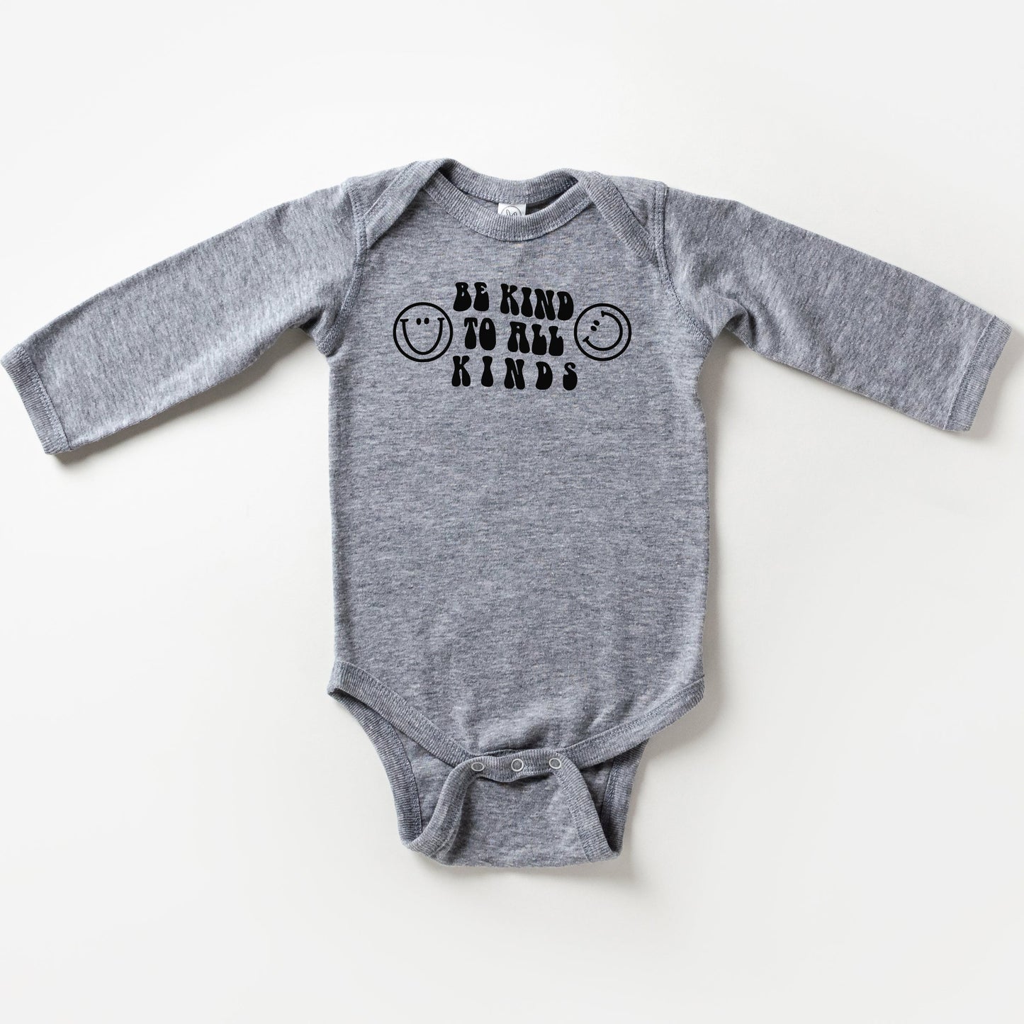 Be Kind To All Kinds | Baby Long Sleeve Onesie