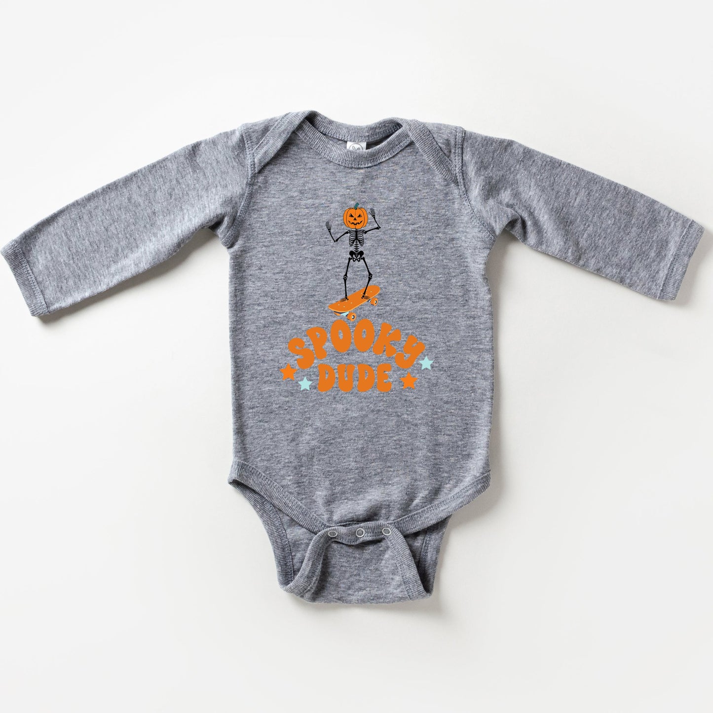 Spooky Dude Skeleton | Baby Long Sleeve Onesie