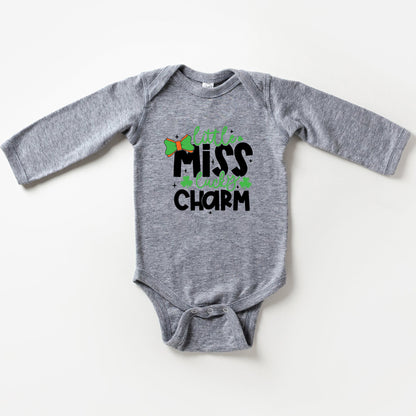 Little Miss Lucky Charm | Baby Long Sleeve Onesie