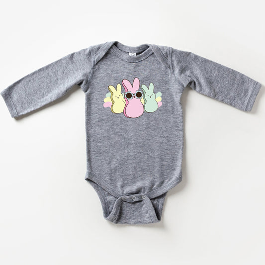 Chillin With My Peeps Sunglasses | Baby Long Sleeve Onesie