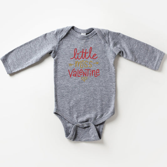 Little Miss Valentine | Baby Long Sleeve Onesie