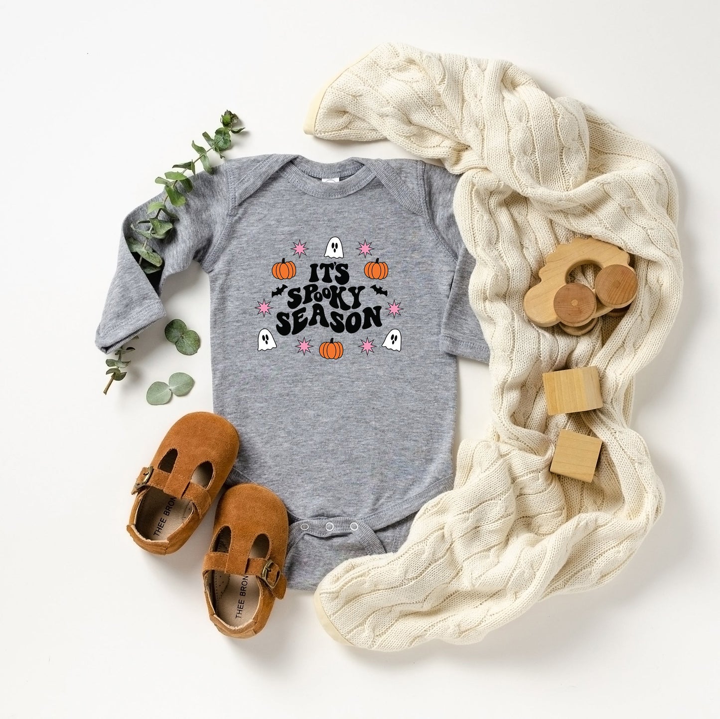 It's Spooky Season Ghost | Baby Long Sleeve Onesie