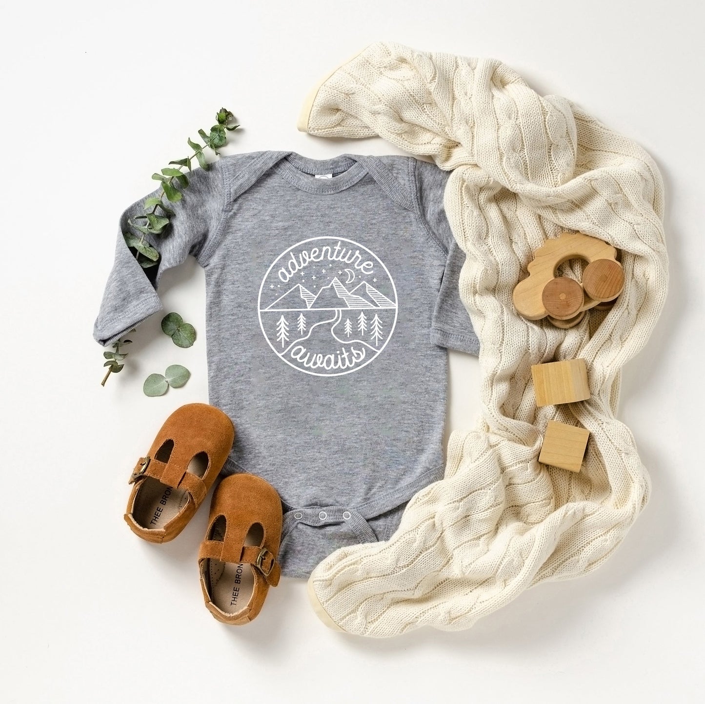 Adventure Awaits | Baby Long Sleeve Onesie