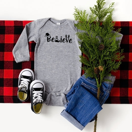 Believe Christmas | Baby Long Sleeve Onesie