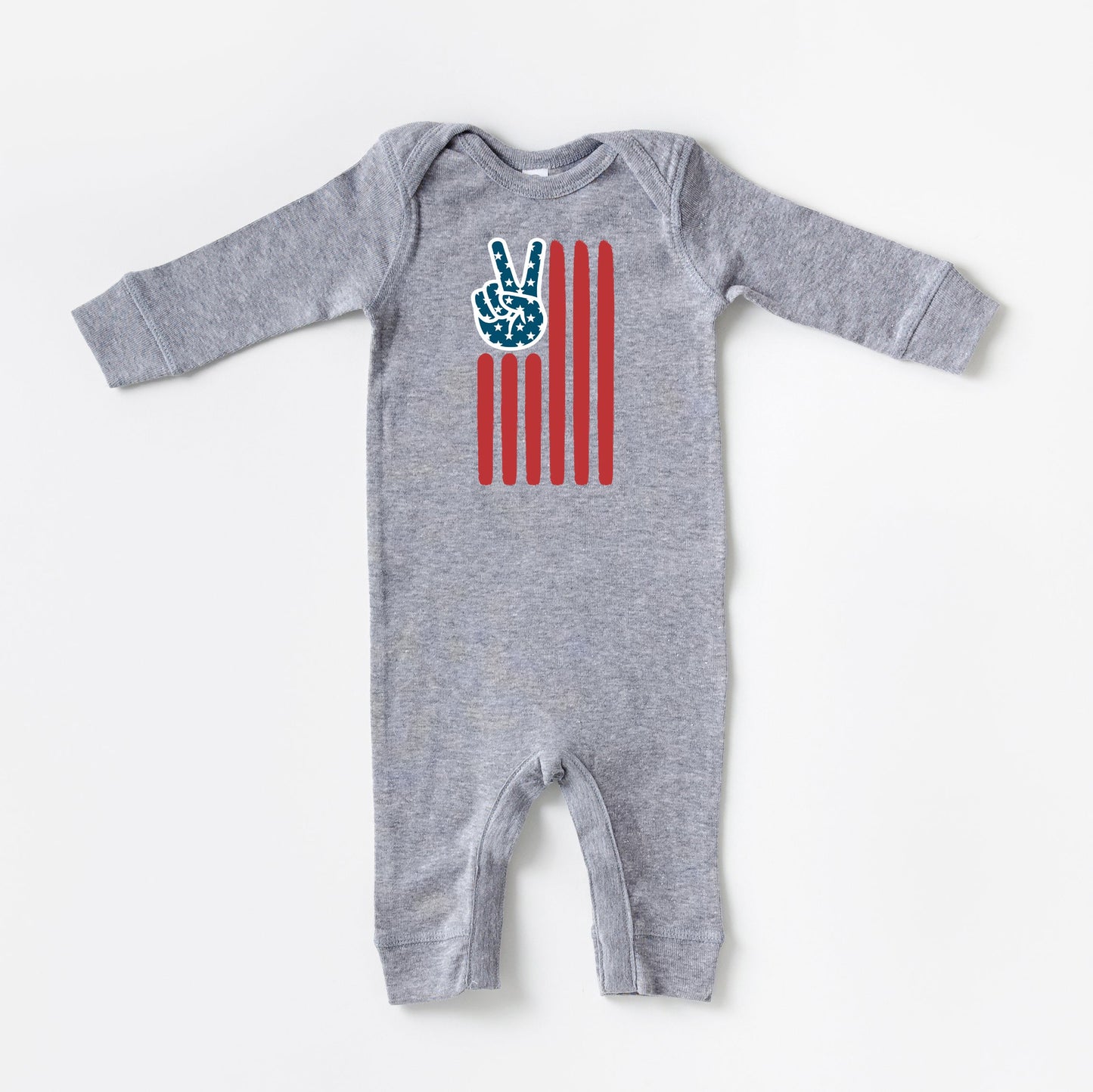 Flag Peace Sign | Baby Romper