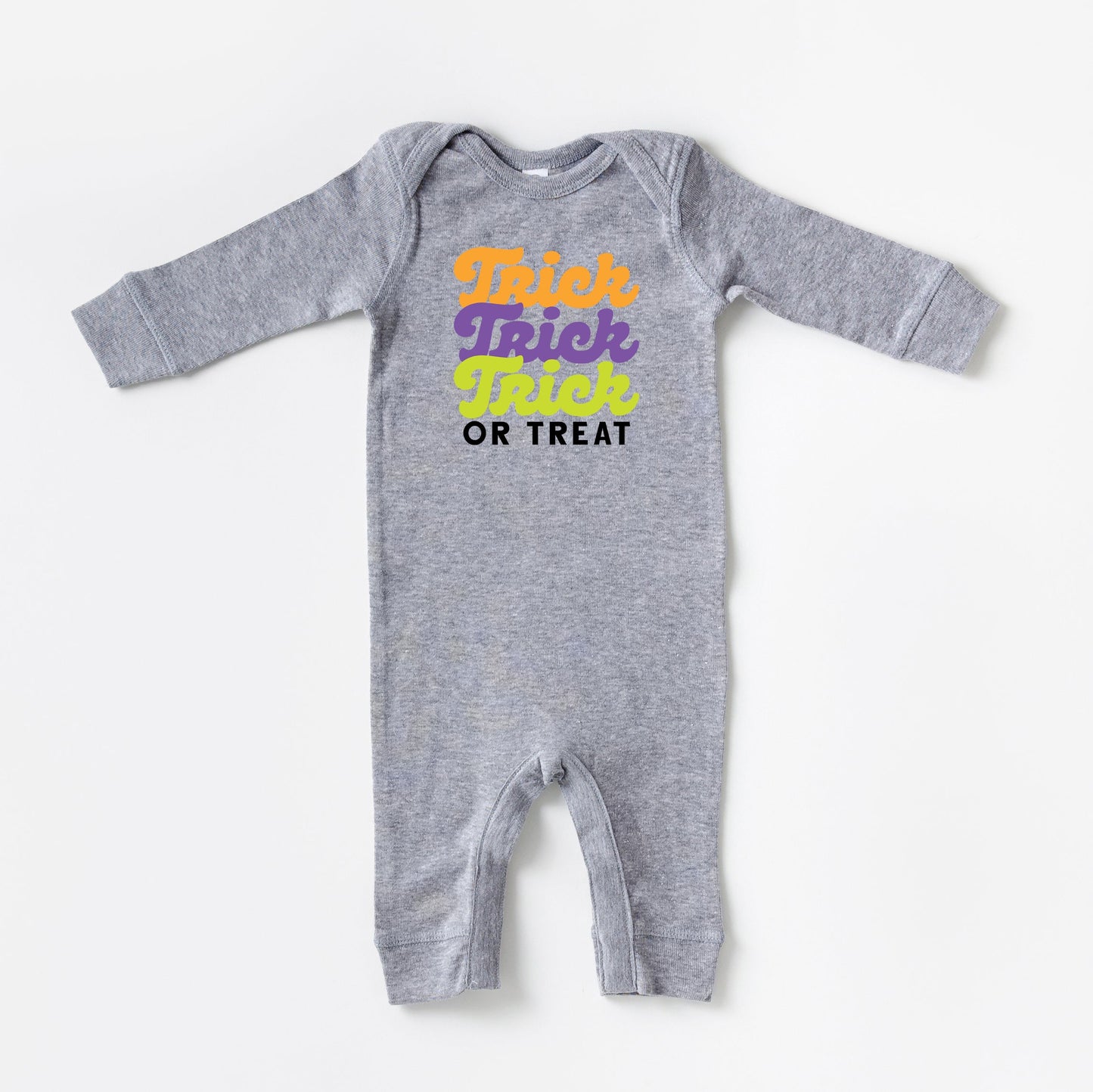 Trick Or Treat Colorful Stacked | Baby Romper