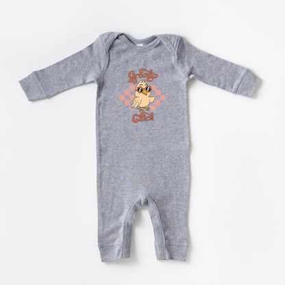 Groovy Chick Checkered | Baby Romper