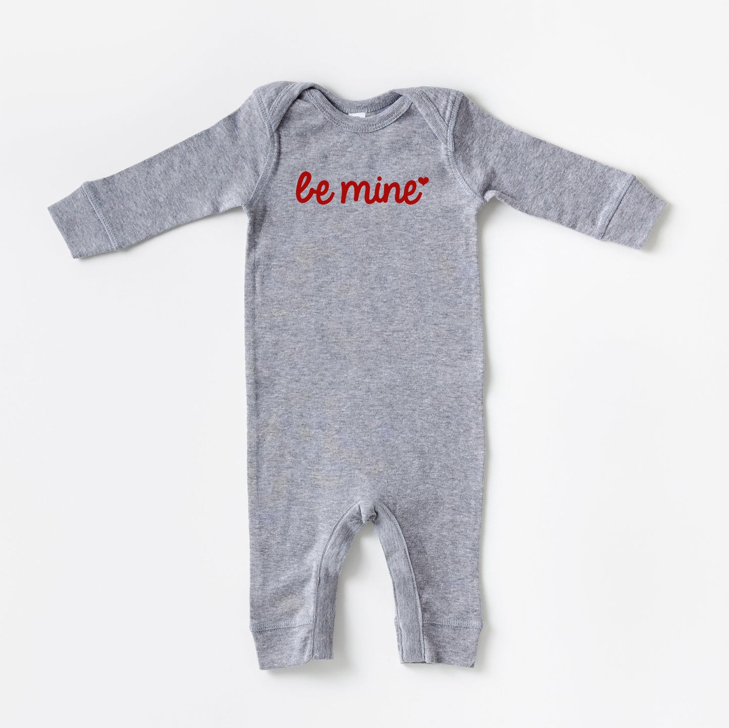 Be Mine Cursive Heart | Baby Romper