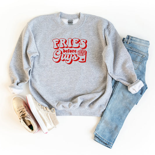 Fries Before Guys Bold | Youth Sweatshirt