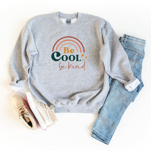 Be Cool Be Kind Rainbow | Youth Sweatshirt