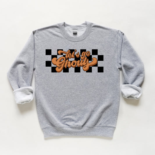 Let's Go Ghouls Checkered | Youth Sweatshirt