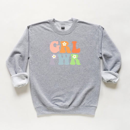 Girl Power Flowers | Youth Sweatshirt