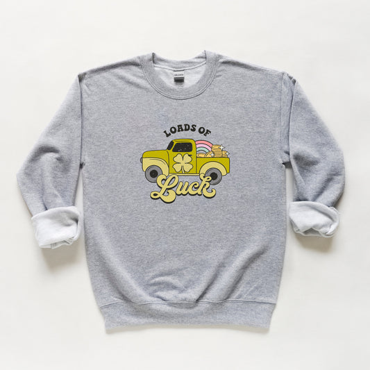 Loads Of Luck Retro Truck | Youth Sweatshirt