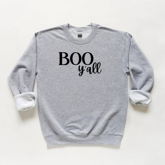 Boo Y'all Cursive | Youth Sweatshirt