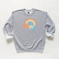 Retro Be Happy Rainbow | Youth Sweatshirt
