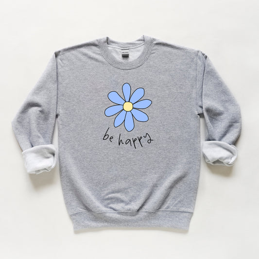 Be Happy Flower | Youth Sweatshirt