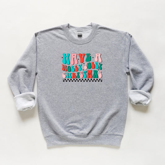 Retro Have A Holly Jolly Christmas | Youth Sweatshirt