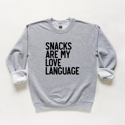 Snacks Are My Love Language | Youth Sweatshirt