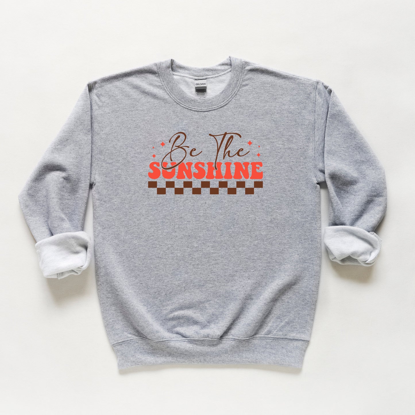 Be The Sunshine Checkered | Youth Sweatshirt
