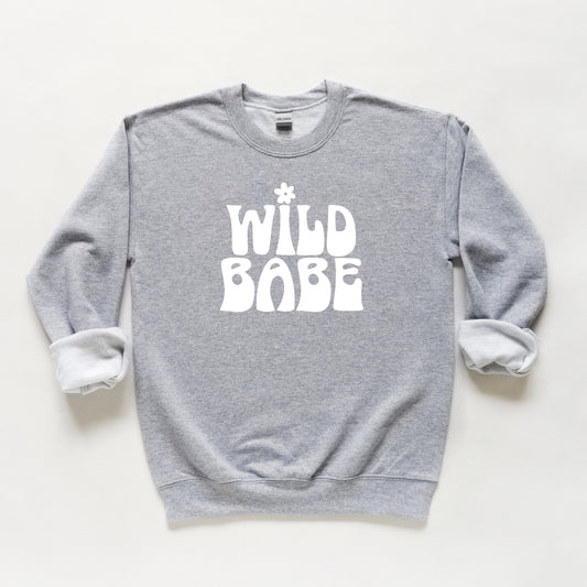 Wild Babe Flower | Youth Sweatshirt