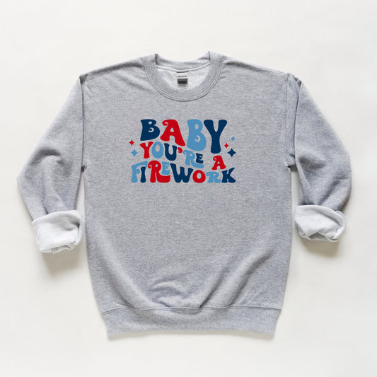 Baby You're A Firework Retro | Youth Sweatshirt