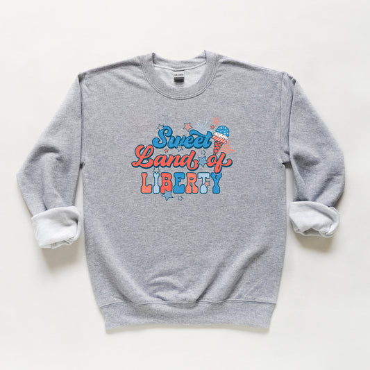 Retro Sweet Land Of Liberty | Youth Sweatshirt