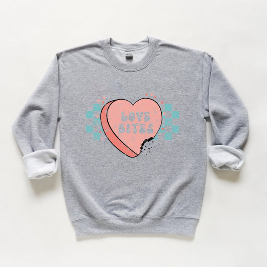 Love Bites Candy Heart | Youth Sweatshirt