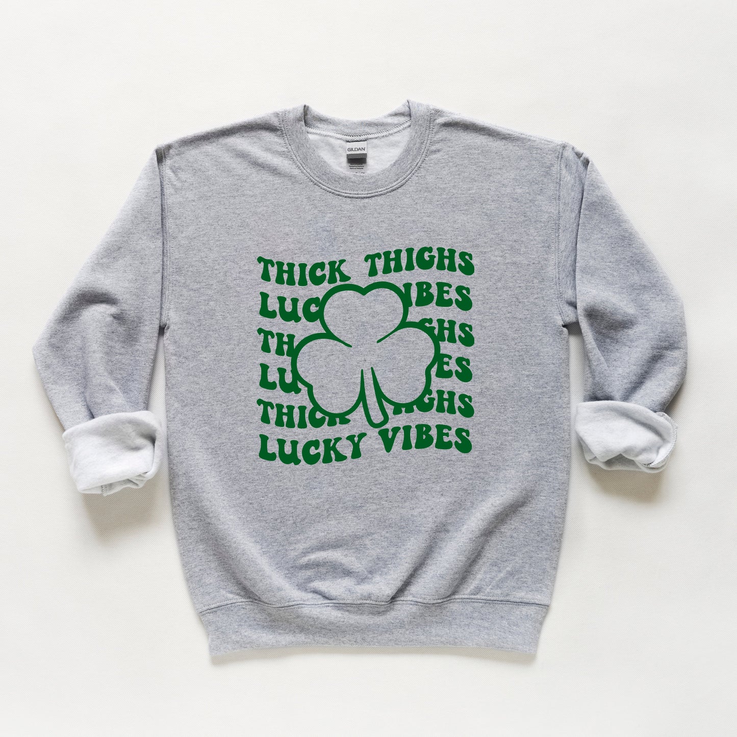 Thick Thighs Lucky Vibes | Youth Sweatshirt