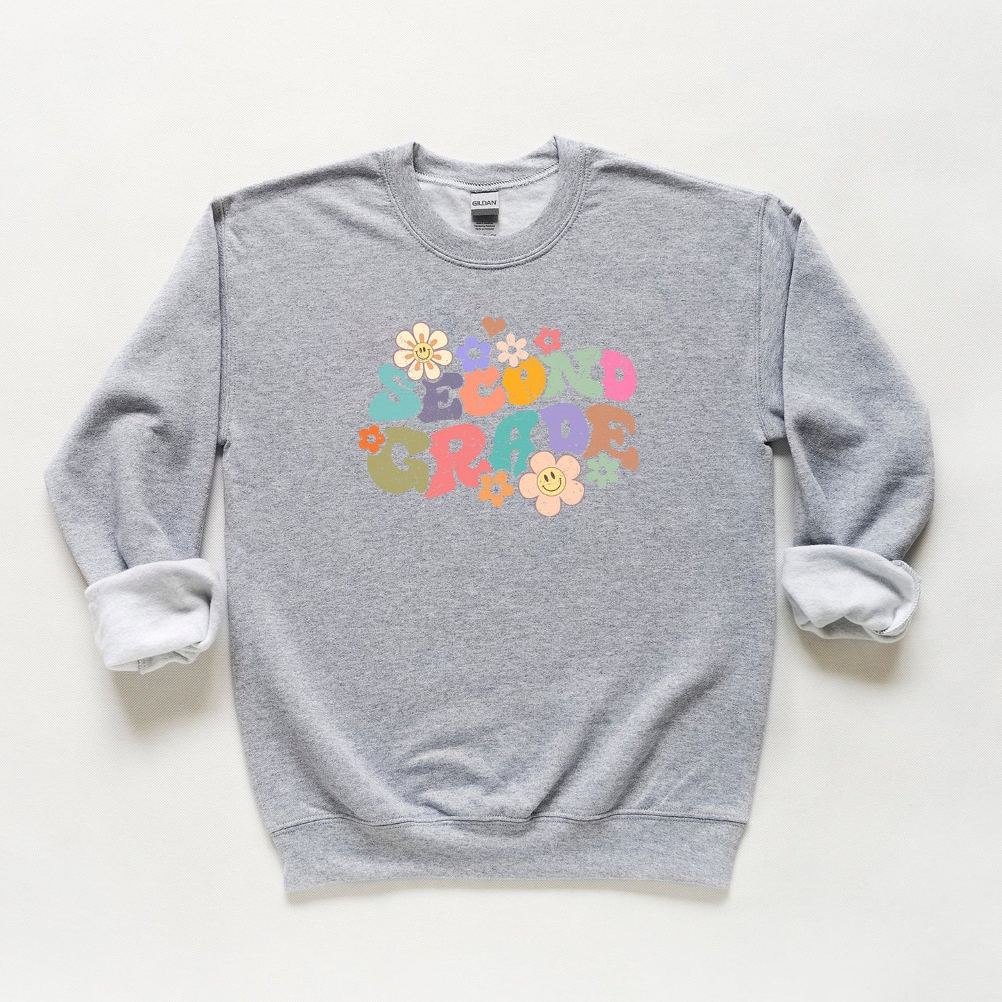 Second Grade Flowers | Youth Graphic Sweatshirt