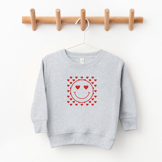Smiley Face Hearts | Toddler Sweatshirt
