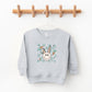 Checkered Smiley Easter Bunny | Toddler Sweatshirt