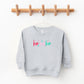 Ho Ho Ho Colorful | Toddler Sweatshirt