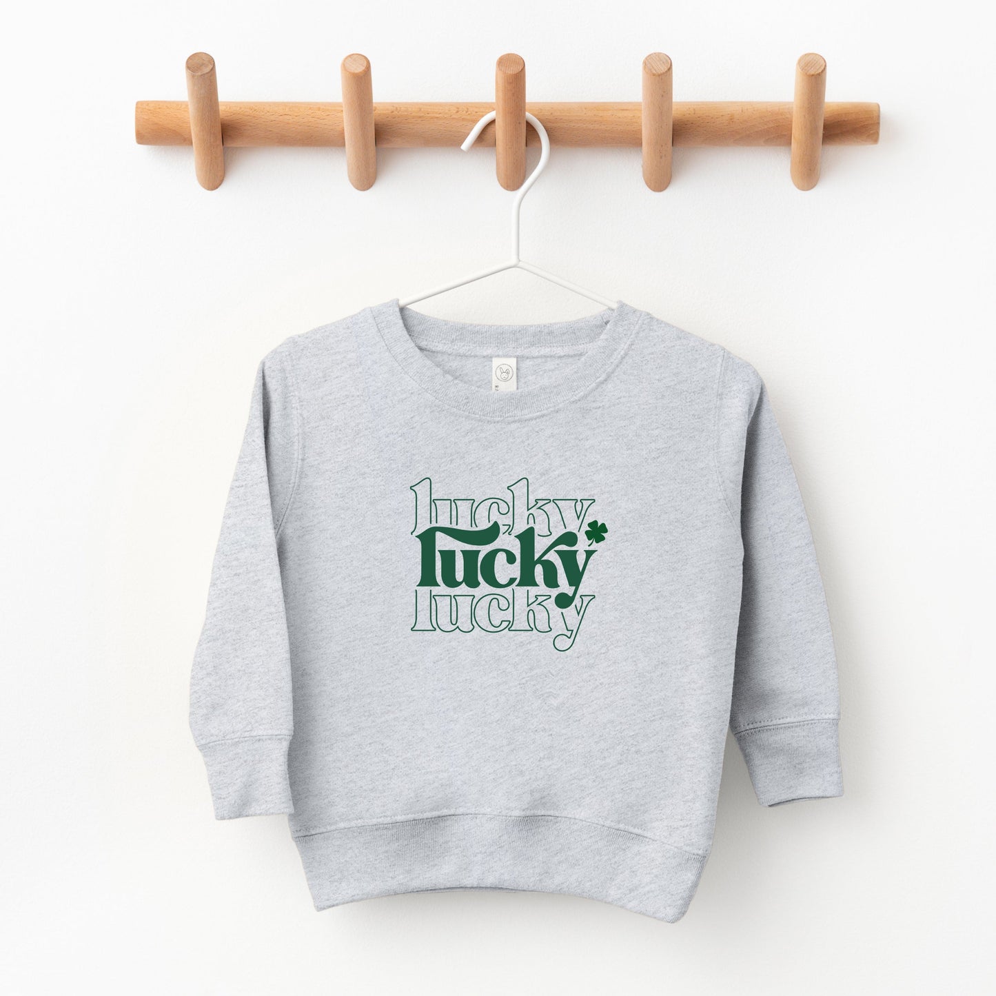 Lucky Clover Stacked | Toddler Sweatshirt