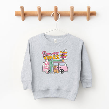 Summer Vibes Dog | Toddler Sweatshirt