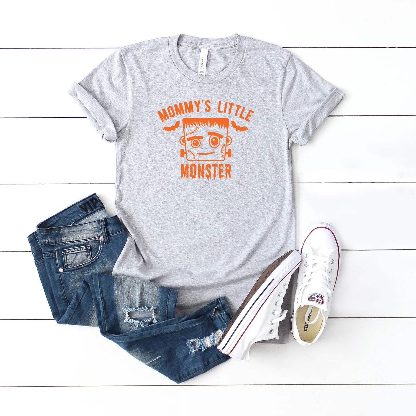 Mommy's Little Monster Boy | Youth Graphic Short Sleeve Tee