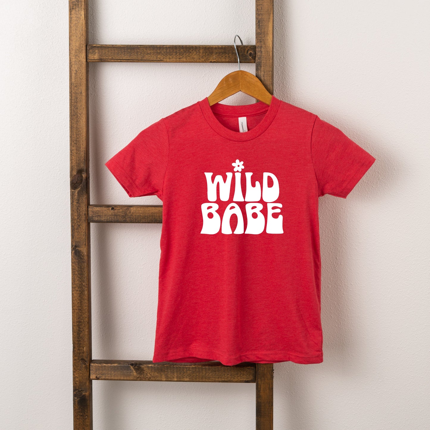 Wild Babe Flower | Toddler Short Sleeve Crew Neck