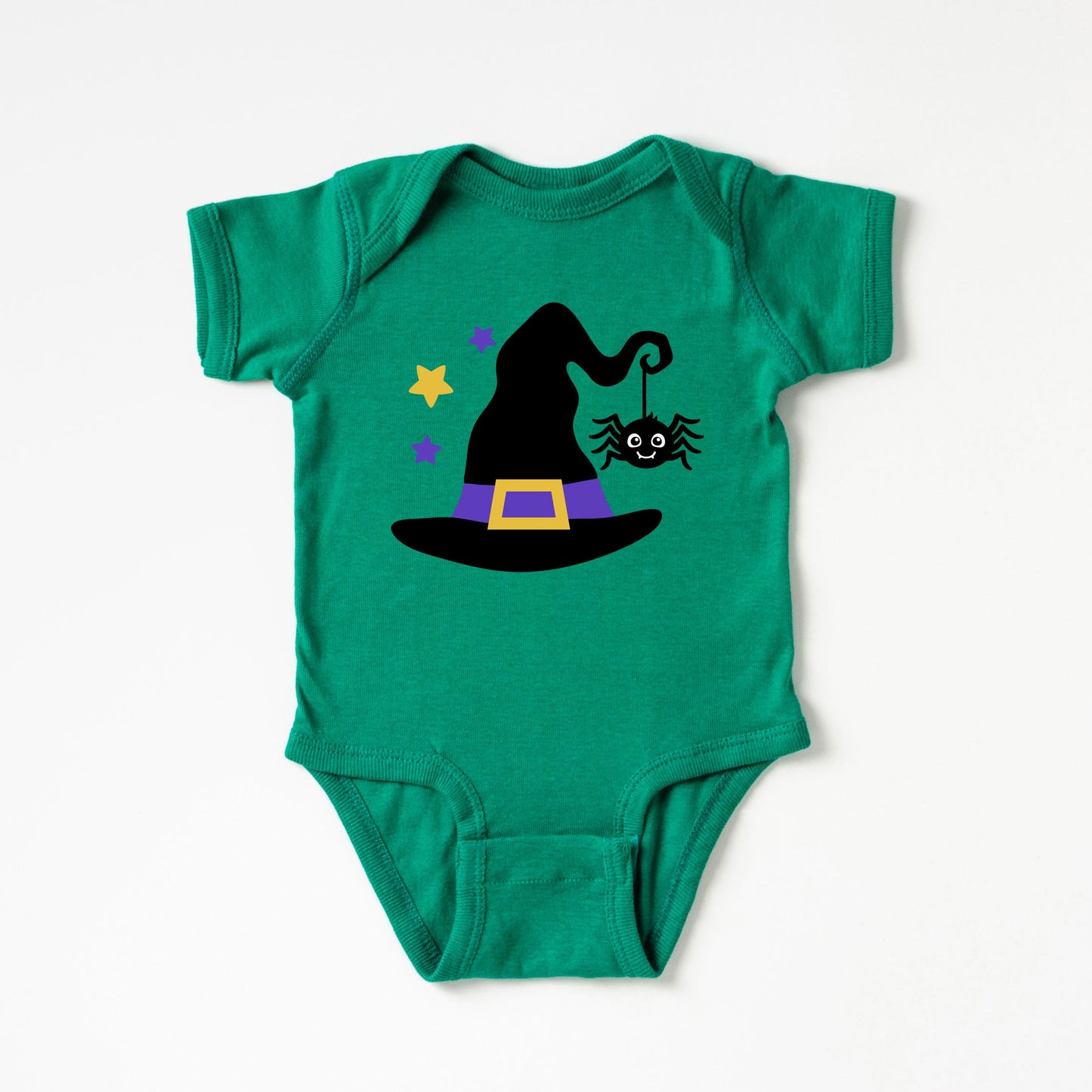 Witch And Spider | Baby Graphic Short Sleeve Onesie