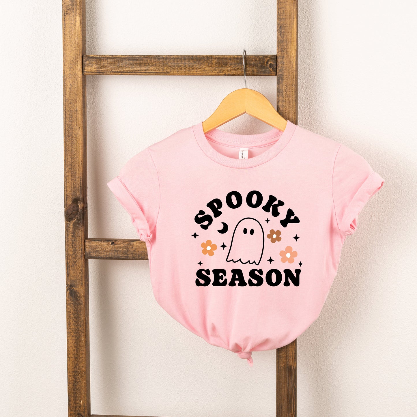 Spooky Season Flowers | Youth Short Sleeve Crew Neck