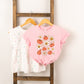 Distressed Flowers And Pumpkins | Youth Short Sleeve Crew Neck
