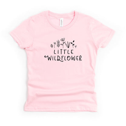 Little Wildflower Flowers | Youth Short Sleeve Crew Neck