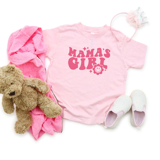 Mama's Girl Flower | Toddler Short Sleeve Crew Neck