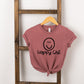 Happy Girl Smiley Face | Toddler Short Sleeve Crew Neck