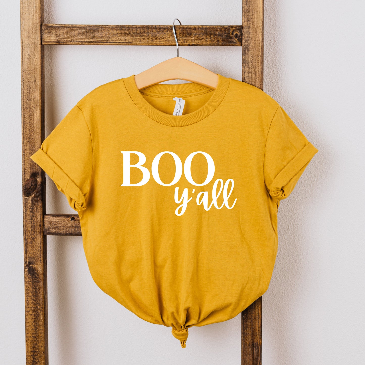 Boo Y'all Cursive | Youth Short Sleeve Crew Neck