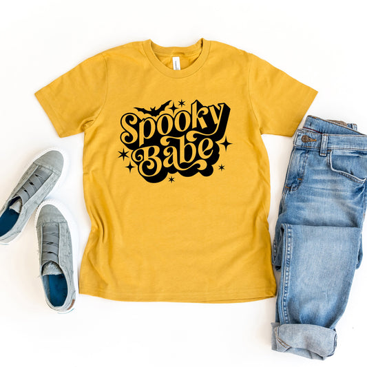 Spooky Babe Bats | Youth Short Sleeve Crew Neck