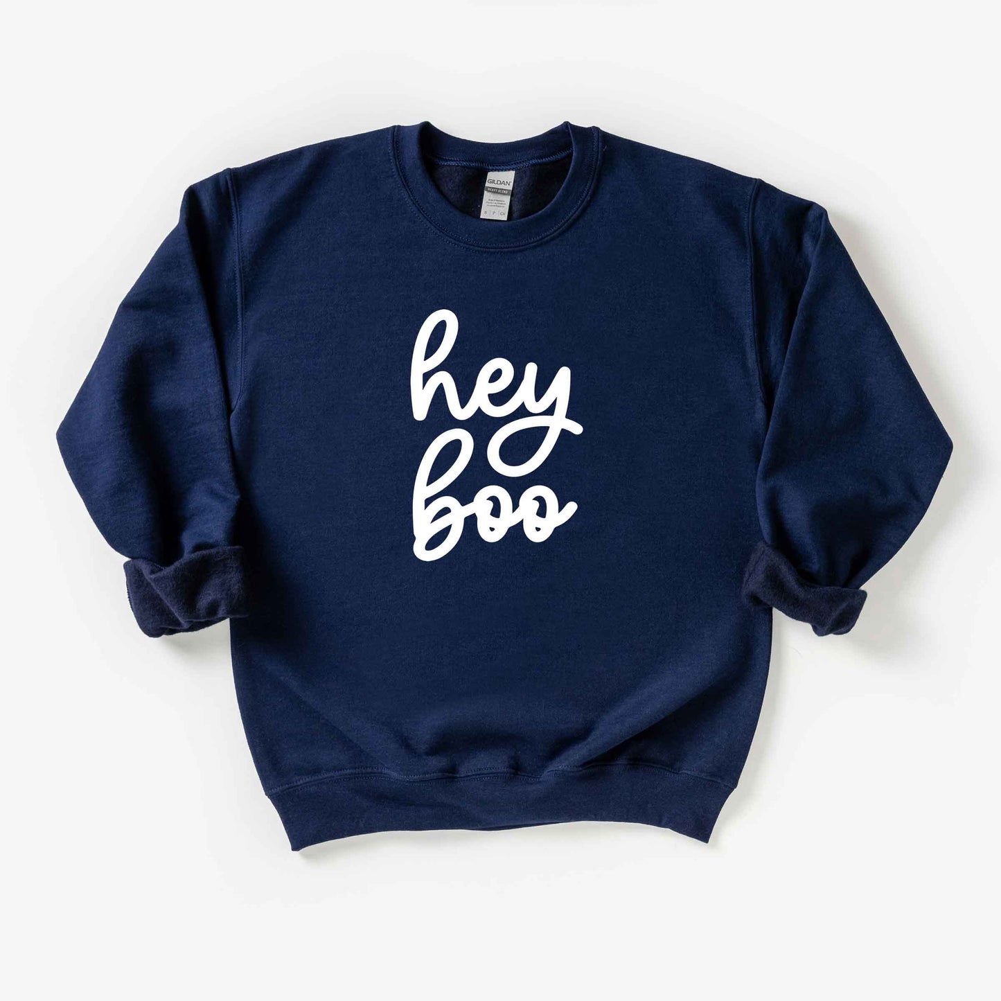 Hey Boo Cursive | Youth Sweatshirt