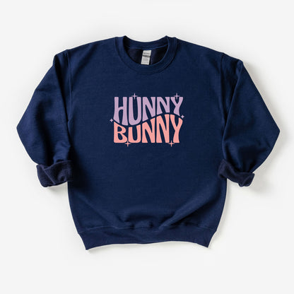 Hunny Bunny Wavy Stars | Youth Sweatshirt