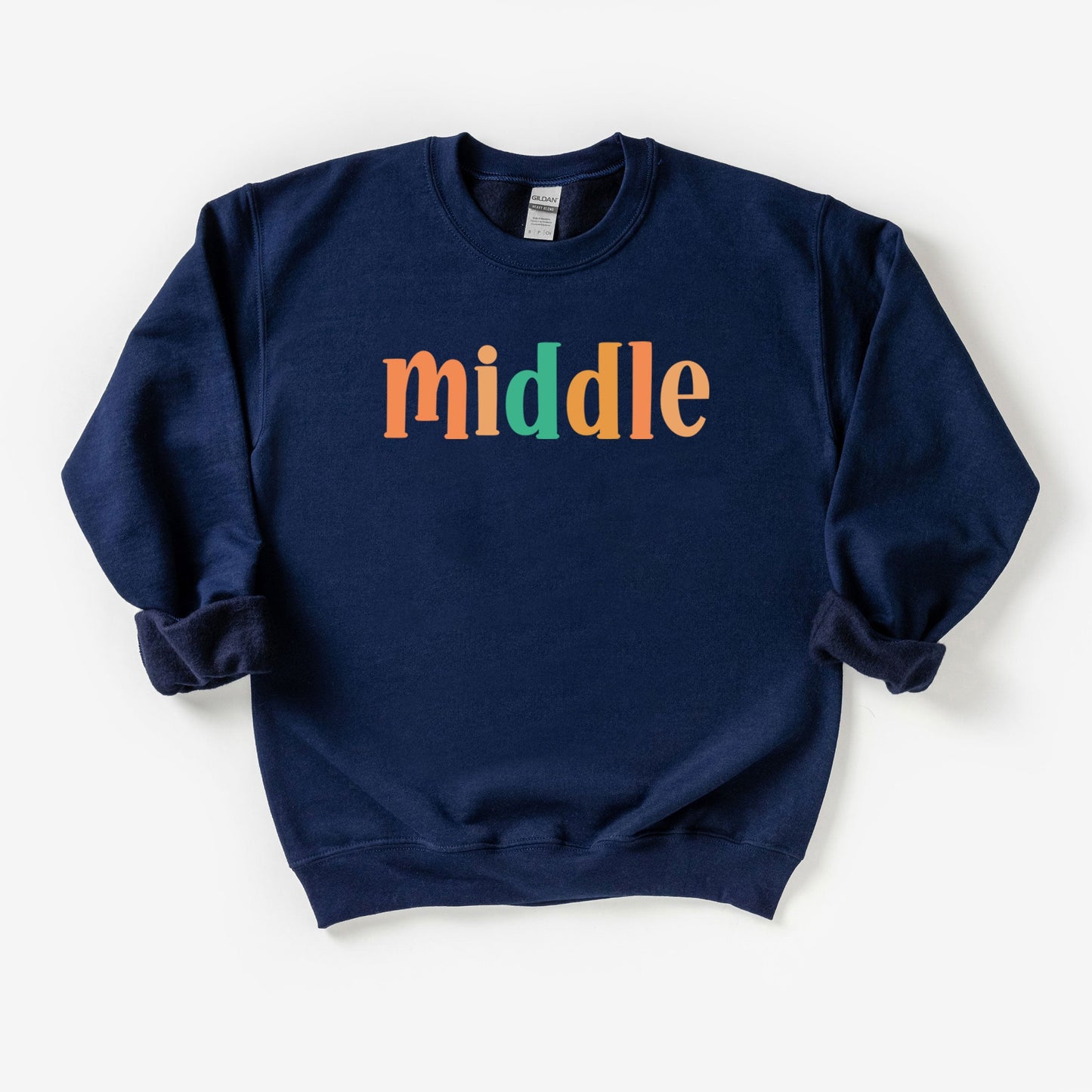 Middle Colorful | Youth Graphic Sweatshirt
